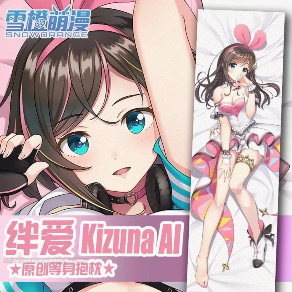 Hololive Anime VTuber Kizuna AI Dakimakura Che Abbraccia Corpo 2WAY Pillow Case Cover Federa Cushion Bed Linen Christmas Gifts Cud Case