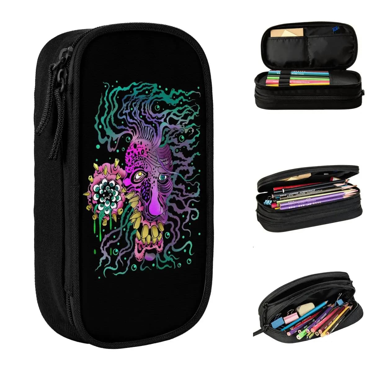 Astucci per matite Bloodborne Dark Souls Astuccio portapenne alla moda Astuccio per bambini di grandi dimensioni per studenti, astuccio regalo per la scuola