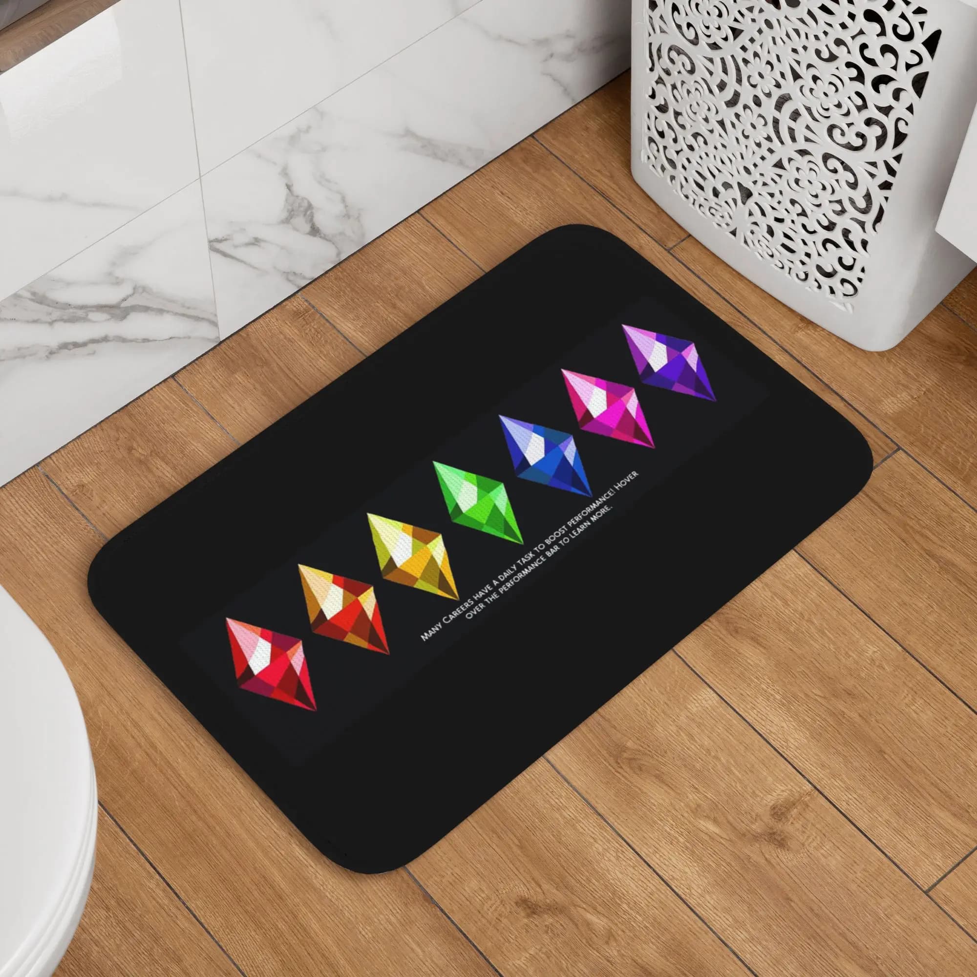 Tappetino The Sims 4 Plumbob per la raschiatura della sabbia, tappeto per cucina, ingresso, casa, camera da letto, zerbino per le gambe
