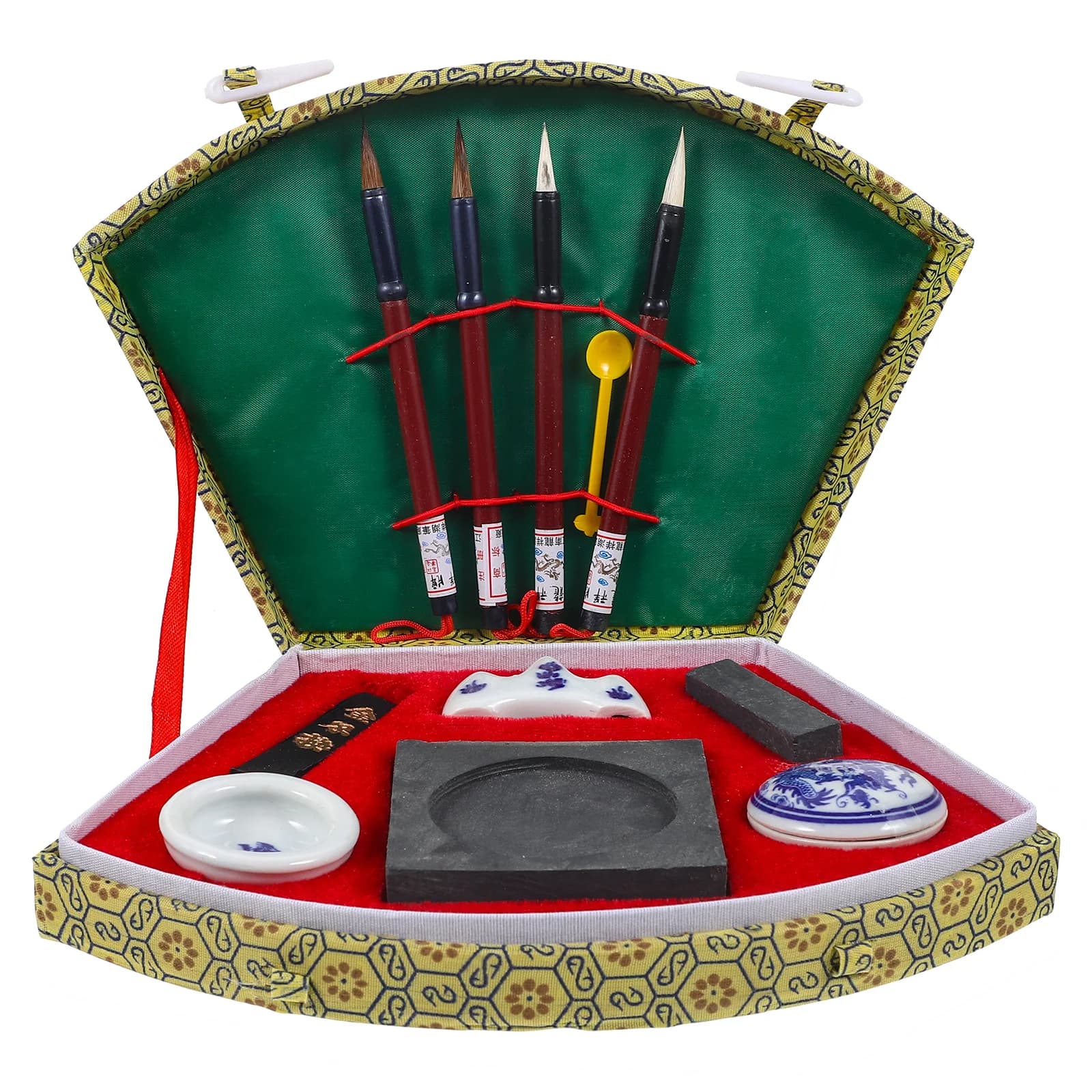 1Set Chinese Calligraphy Kit Writing Brush Pen Ink Sumi Art Decor Chinese Calligraphy Set Writing Brush Pen