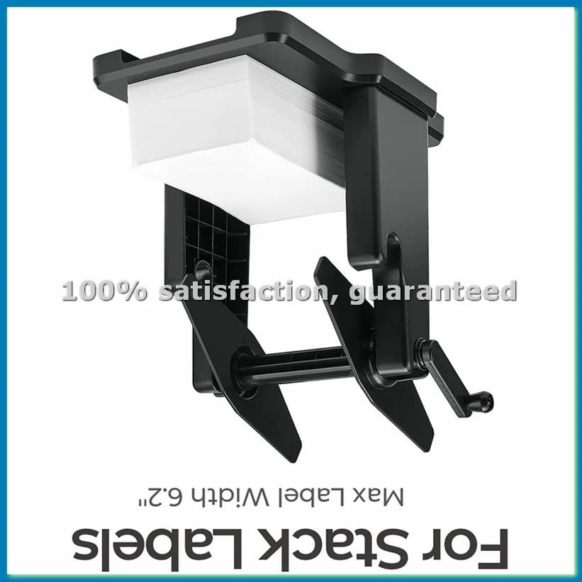 Porta etichette per rotoli esterni, porta carta stack pieghevole 2 in 1 per stampante termica per etichette da tavolo-VVNB