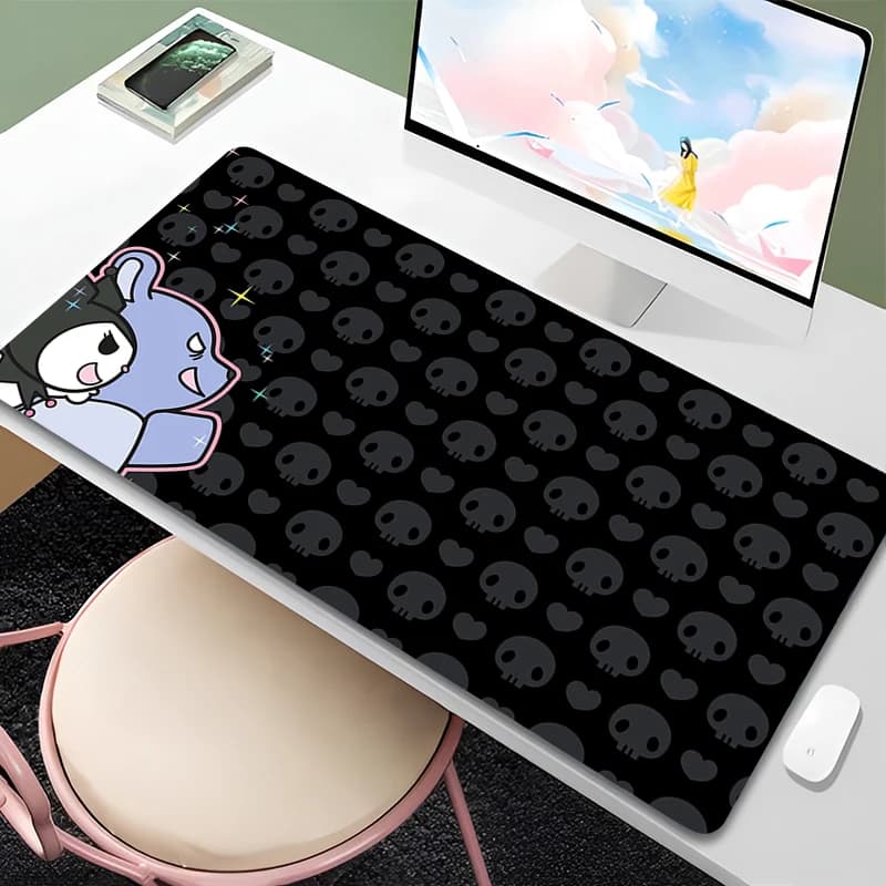 Mouse Mat Kuromi 90x40cm Game Accessories Souls Mouse Mat with White Board PC Complete Computer Keyboard Carpet Varmilo
