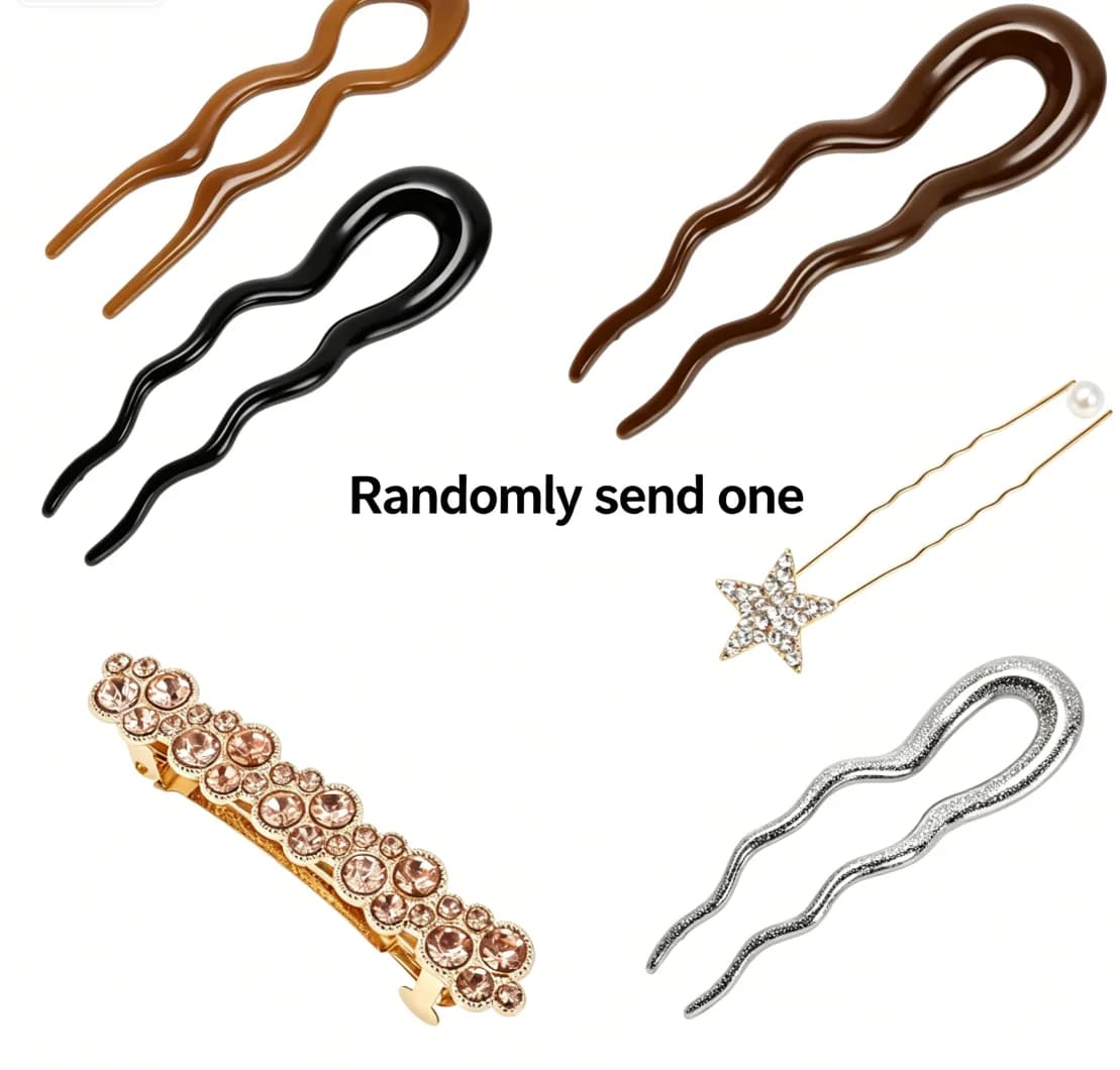 Metal Hair Accessory Blind Box, One Random Hair Clip or Hair Tie Per Box