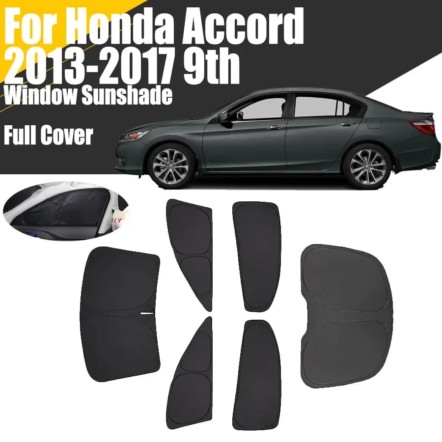 Parasole per finestrino dell'auto con copertura completa personalizzata per Honda Accord 9th 2013 - 2017 Privacy tenda cieca parabrezza anteriore 2014 2015 2016