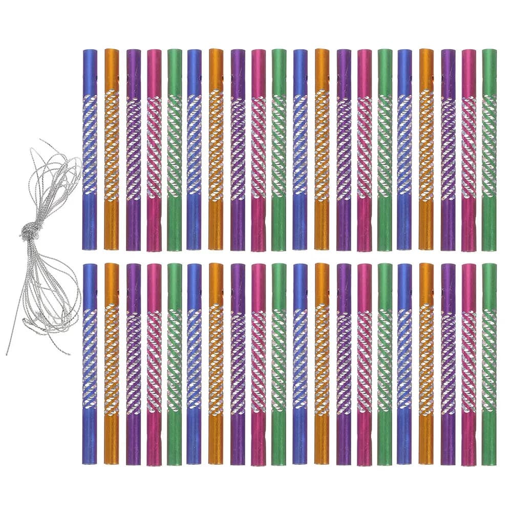 100Pcs Empty Aluminum Wind Chime Tubes Decorative For Balcony Hanging Decor Outdoor Decor Craft Kit