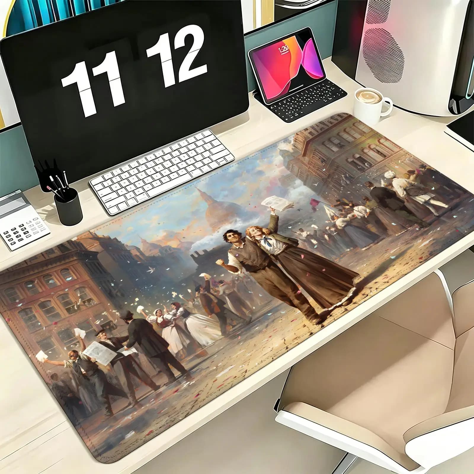 hot game Victoria 3 Pro E-Sports XXL Gaming Mousepad Extra Large Non-Slip Stitched Edge Keyboard Laptop Desk Mat For PC Gamer