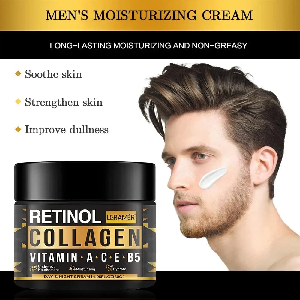 Cream to the retinol Collagen Leviga the wrinkles Rassoda the face Illumina the pores of the face Moisturizing shrinking cream Suitable for sensitive skin
