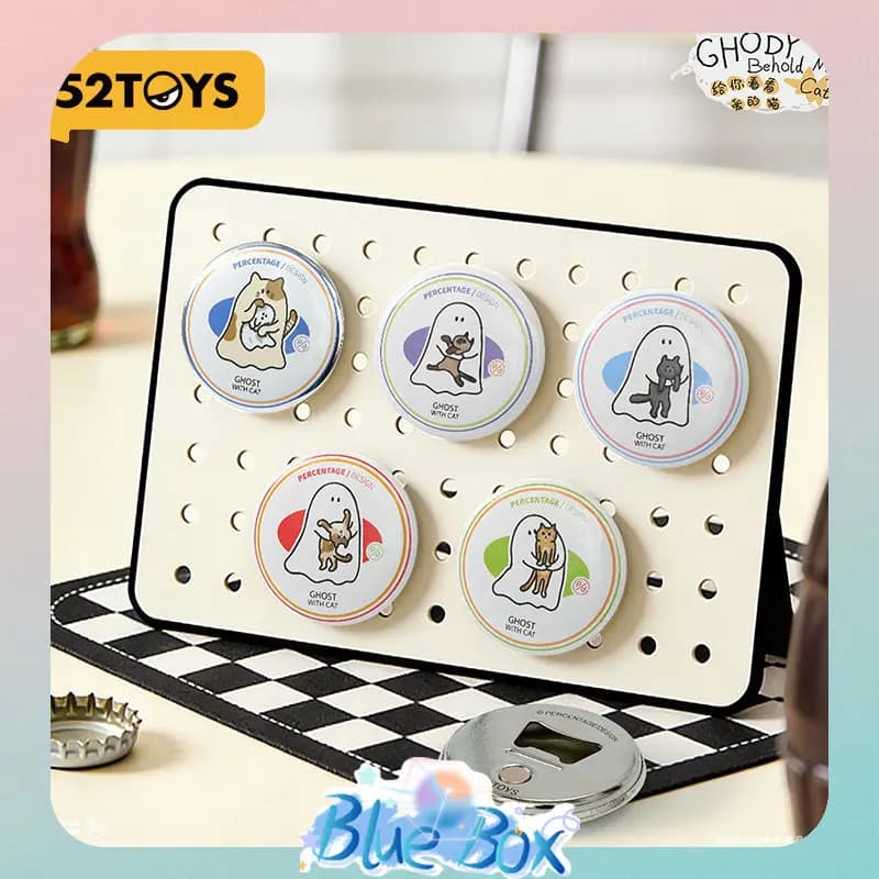 Cuscino Magnetico Originale 52TOYS Serie Ghost, Supporto per Telefono, Adesivo Magnetico Memo, Decorazione Kawaii per la Stanza, Giocattolo Trendy, Regalo Disponibile