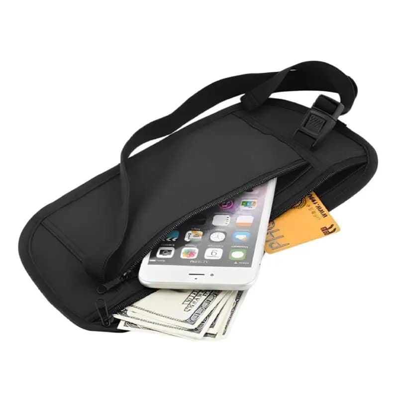 Invisible Sports Running Waist Bag, Passport and Money Travel Voucher, Safety Hidden Waist Bag, Gift Wallet, Money Bag