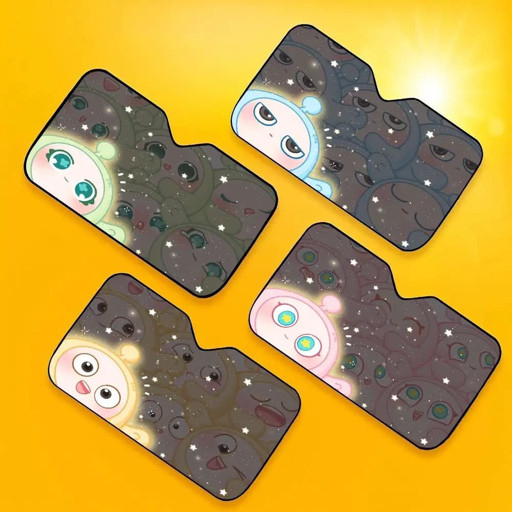 Game Egg Party Novelty Car Front Windshield Sunshade 70x130cm Cartoon Foils Car Window Windscreen Cover