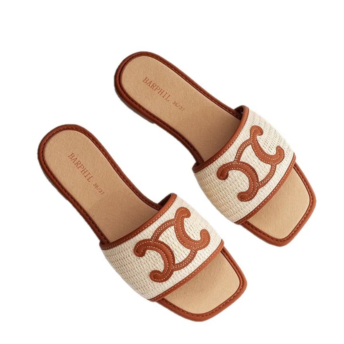 Women's Slippers for Interiors Spring Summer New Breathable Anti-slip Absorbers Wearable Even to the Exterior Women's Fresh Slippers