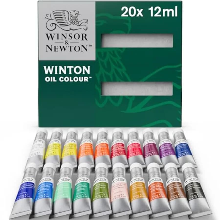 Winton Oil Color Paint Set, 20 x 12ml 0.4-oz Tubes