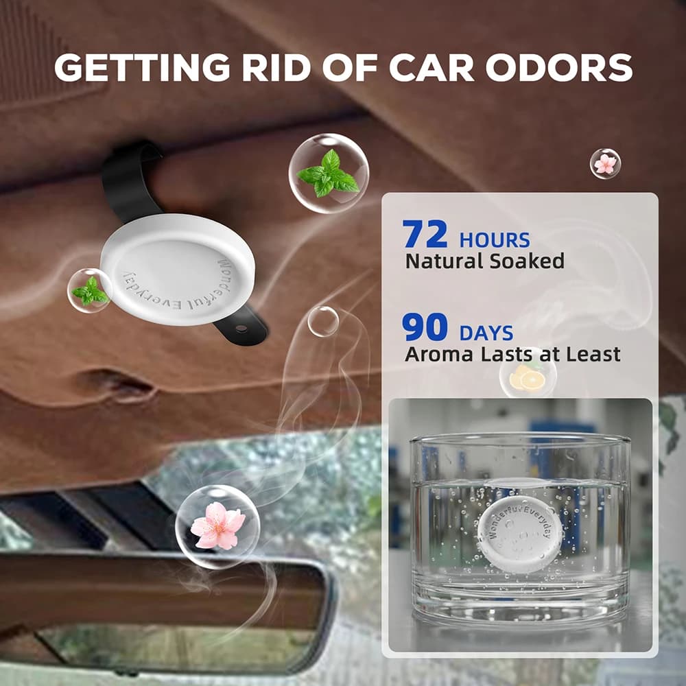 Deodorante per auto Aromaterapia per auto Aroma automatico Profumo Aroma Fragranze Accessori con clip Fissaggio magnetico