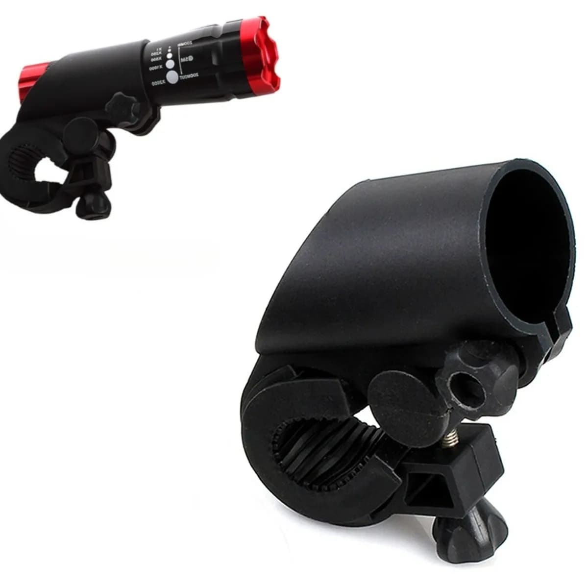 Supporto per torcia da bicicletta, supporto portatile per torcia da bici, supporto per luce da manubrio per MTB, accessori per ciclismo