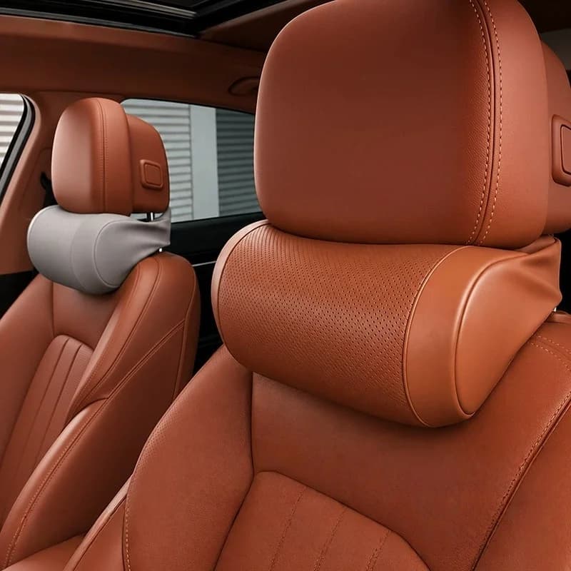 Car Neck Pillow Car Memory Foam Headrest Waist Cushion Breathable Comfortable Headrest 4 Seasons General Motors Travel Pillow