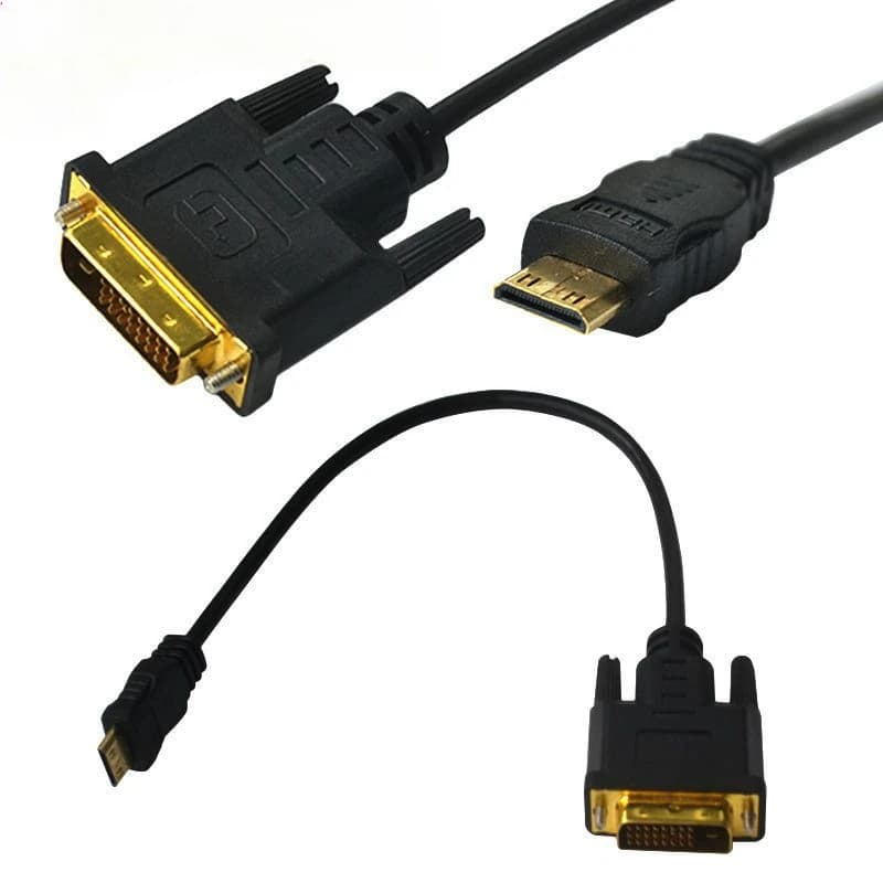 Mini HDMI Compatible To DVI 24+1 Public Connection Mini HDMI Compatible To DVI High-Definition Connection Cable 0.3 Meters