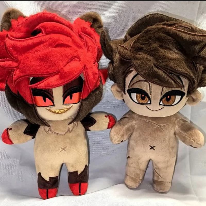 20cm Anime Hell Hazbin Alastor Adam Dress Up Plush Hotel Alastor Plush Body Doll Dresses Cosplay Cotton Dolls Toys