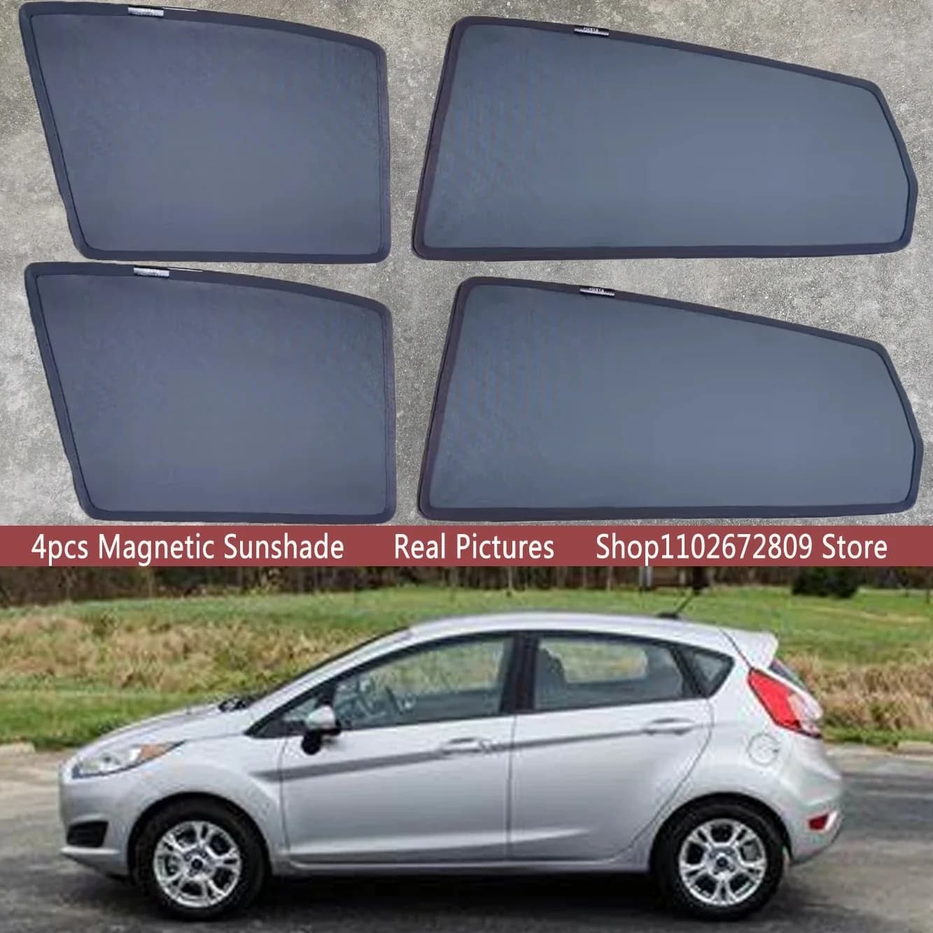 Parasole Magnetico per Auto, Tendina Parasole per Parabrezza Ford FIESTA Hatchback Sedan 2008 - 2017 MK7 2014, Accessori
