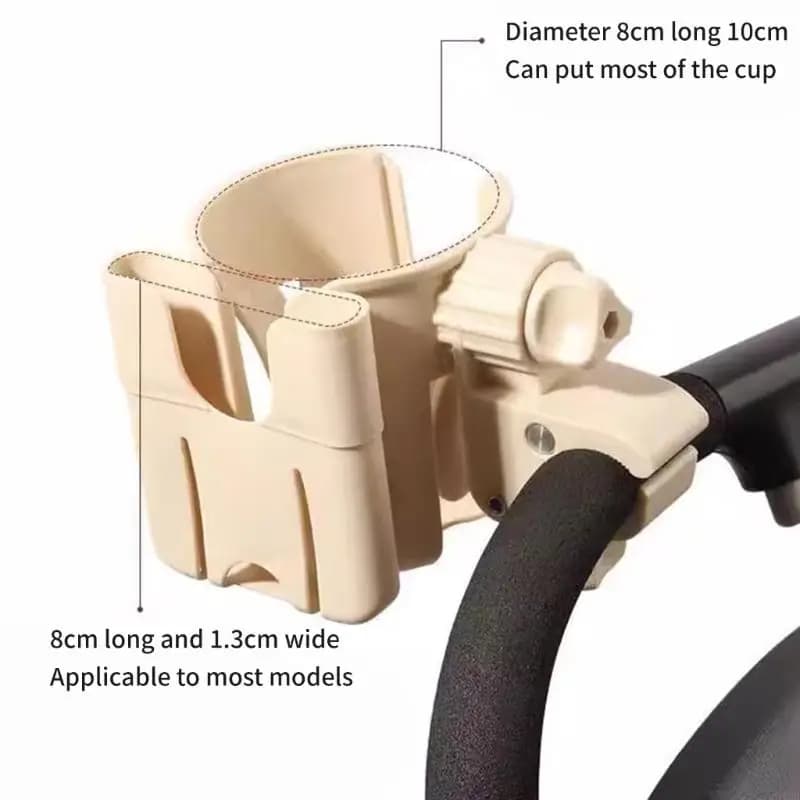 Porta bottiglia universale regolabile con build in portaoggetto supporto per telefoni per passeggiati in bicicletta e da