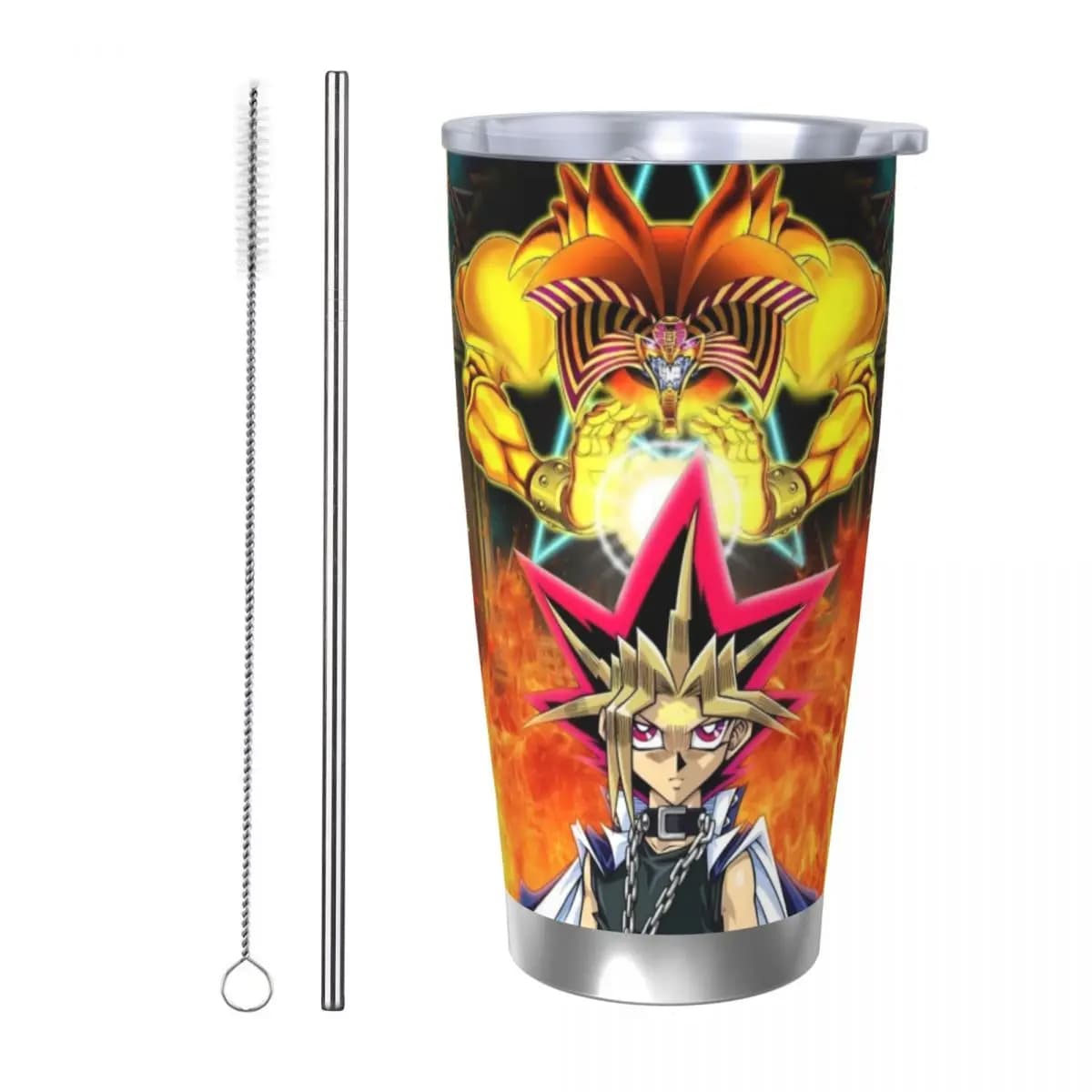 Manga-Yu-Gi-Oh 20oz Stainless Steel Insulated Thermal Coffee Car Cup Cold Hot Mugs Vacuum Flask