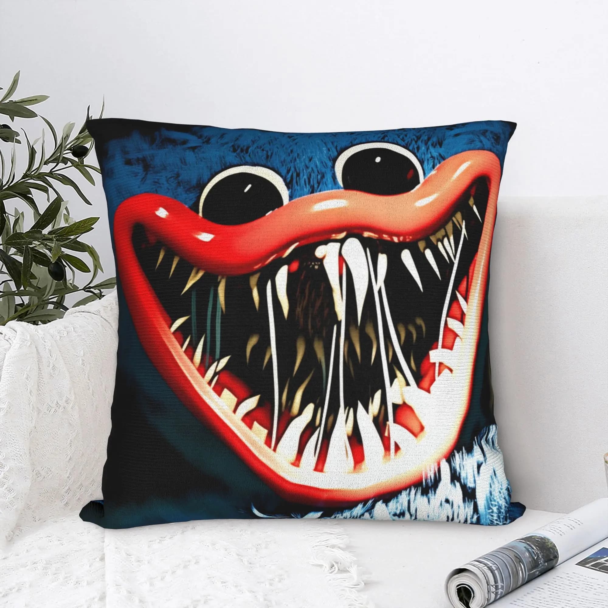 Federe per cuscini Horror Gamer H-Huggys Wuggyeds, federa decorativa per sedia, divano, decorazioni per la casa, fodera morbida per cuscino
