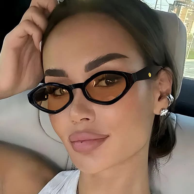 Occhiali da Sole Vintage Cat Eye Donna Uomo 2026 Firmati di Tendenza Occhiali da Sole alla Moda Protezione UV400