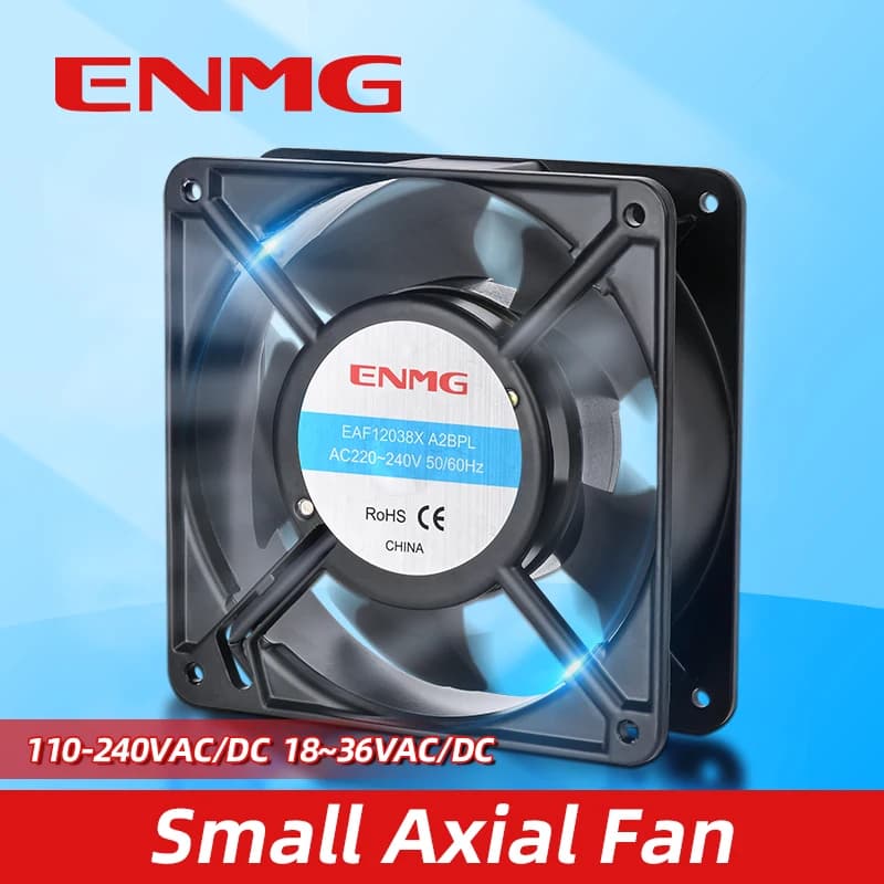 ENMG Industrial Small Axial Fan Cabinet Distribution Cabinet Cooling Heat Dissipation Electric Soldering Smoke Absorbing Fan .