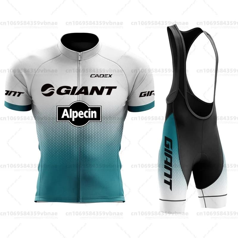 Giant Cycling Jersey, Men's Cycling Jersey Set, Breathable Cycling Shirt, Bib Bib Shorts, Alpecin Jersey