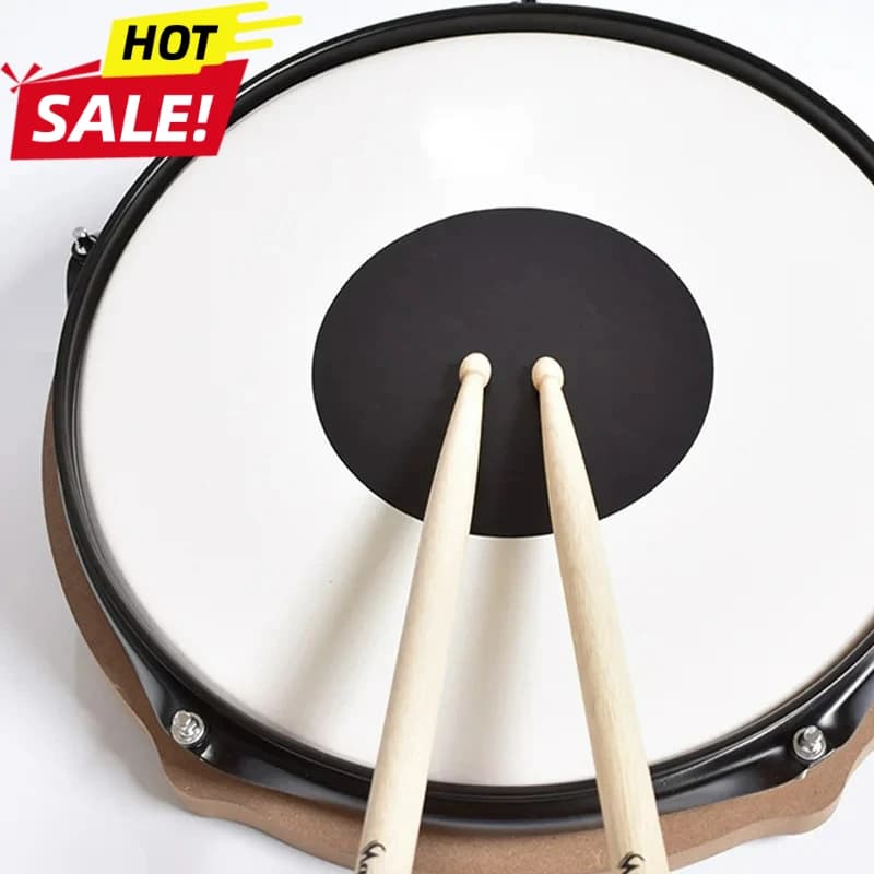 Kit di addestramento avanzato per batteria per principianti Tappetino per pratica realistico da 12 pollici con supporto Pelle muta Percussioni silenziose portatili per uso domestico