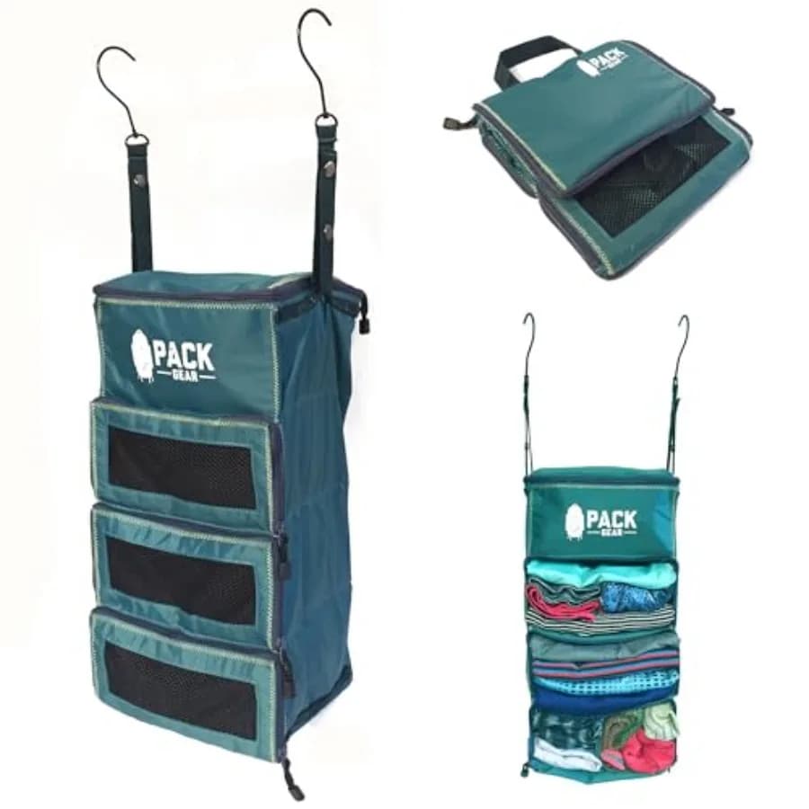 Organizer da appendere per bagaglio a mano - Il nostro organizer da appendere standard si adatta a qualsiasi bagaglio a mano - I nostri cubi organizer in rete per viaggi