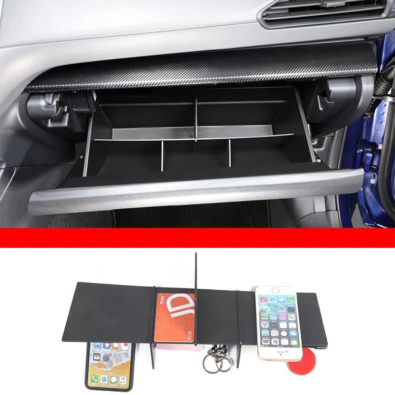 Organizer per divisori per scatole portaoggetti per Subaru Crosstrek 2024 accessori scatola per inserti portaoggetti secondario