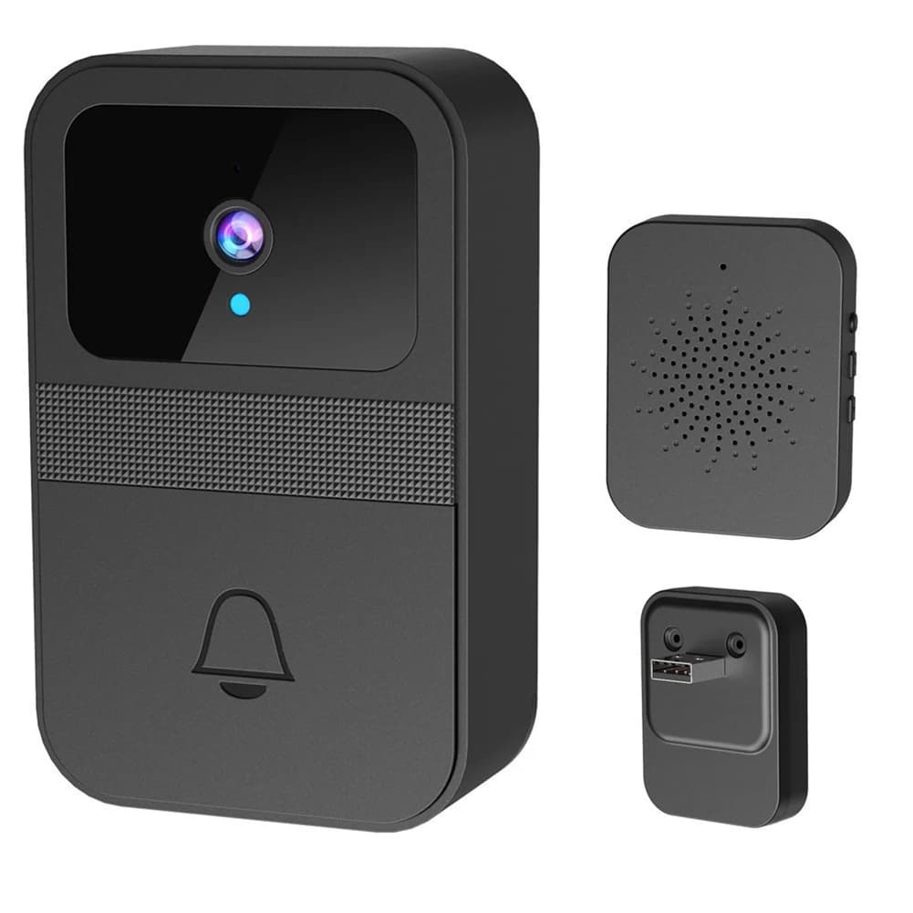 Smart Wireless Video Doorbell with For Night Vision Two Way Audio Real Time Alerts and Cloud Storage for Home Security