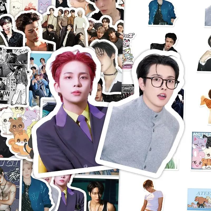70 pezzi nuovo gruppo coreano adesivi ATEEZ Hongjoong Seonghwa Yunho Yeosang decorazione creativa personalizzata adesivi per notebook fai da te