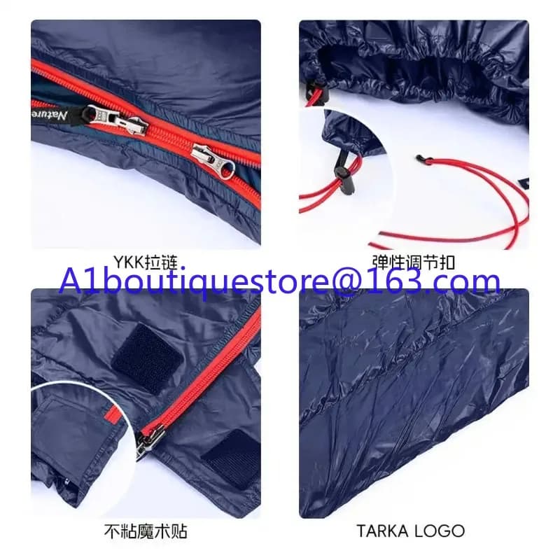 Sleeping bag with light envelope for outdoor adults Autumn and Winter Camping Travel Car Double
