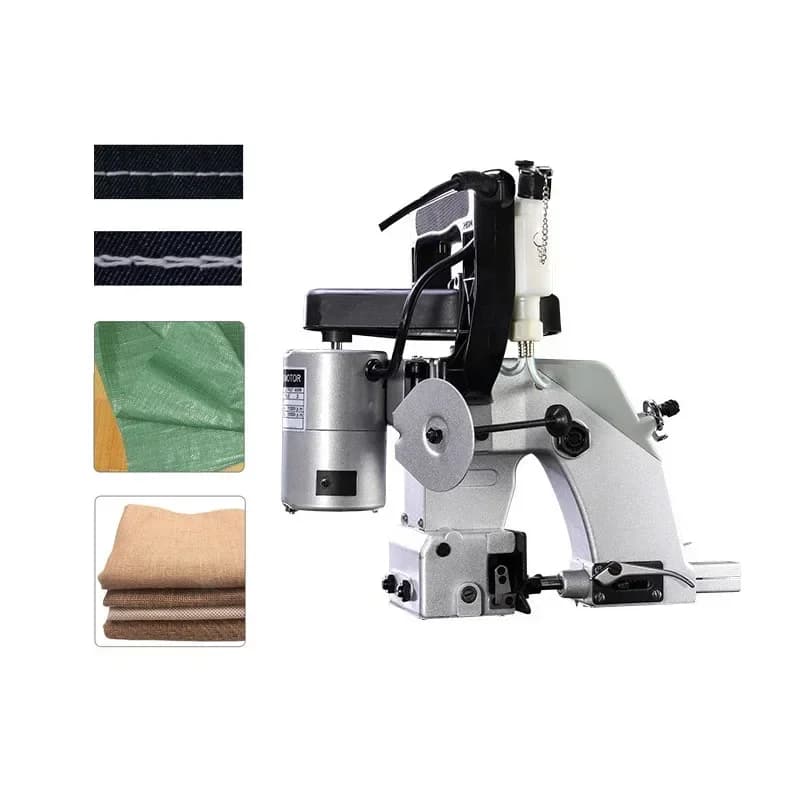 Macchina da Cucire Industriale Elettrica Automatica per Sigillatura Sacchi, Kit Chiusura Sacchi, Macchina Cucitrice Portatile per Uso Domestico, Strumenti Tessili 220V
