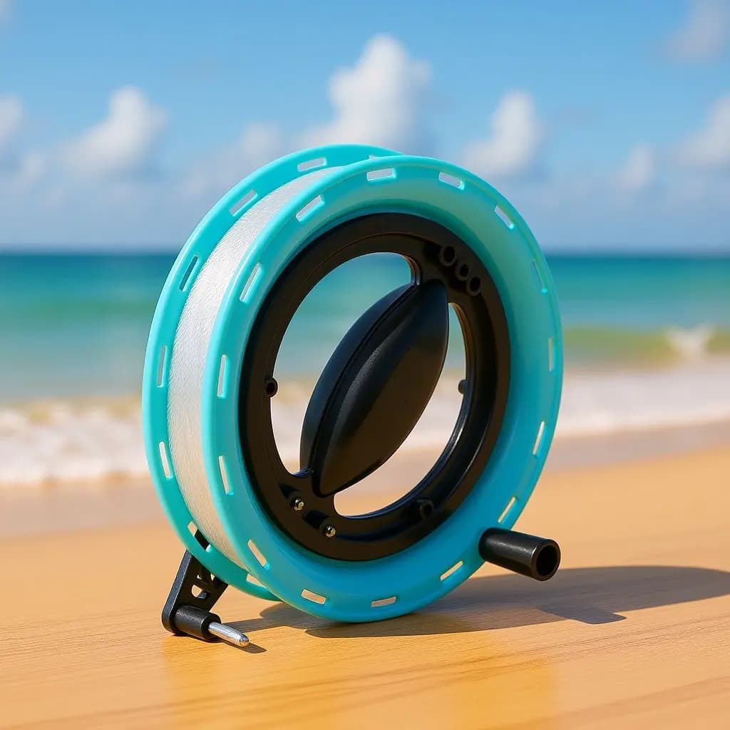 Bobina per Corda da Aquilone, Accessori per il Volo dell'Aquilone all'Aperto, Avvolgicorda Lungo con Impugnatura a Ruota per Bambini e Principianti