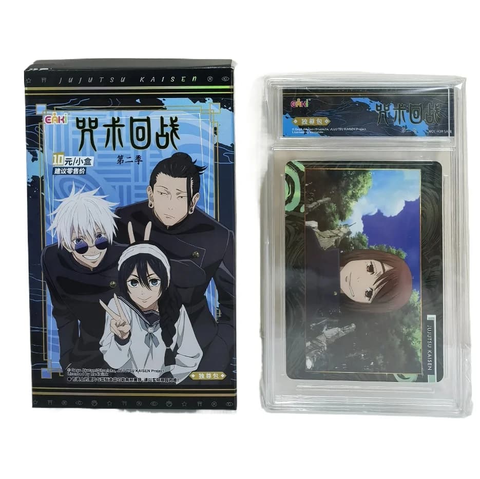 Hot Jujutsu Battle Gojo Shoko Suguru Nobara Classic Anime Collection Card Popular Characters Transparent Card Series Family Toys