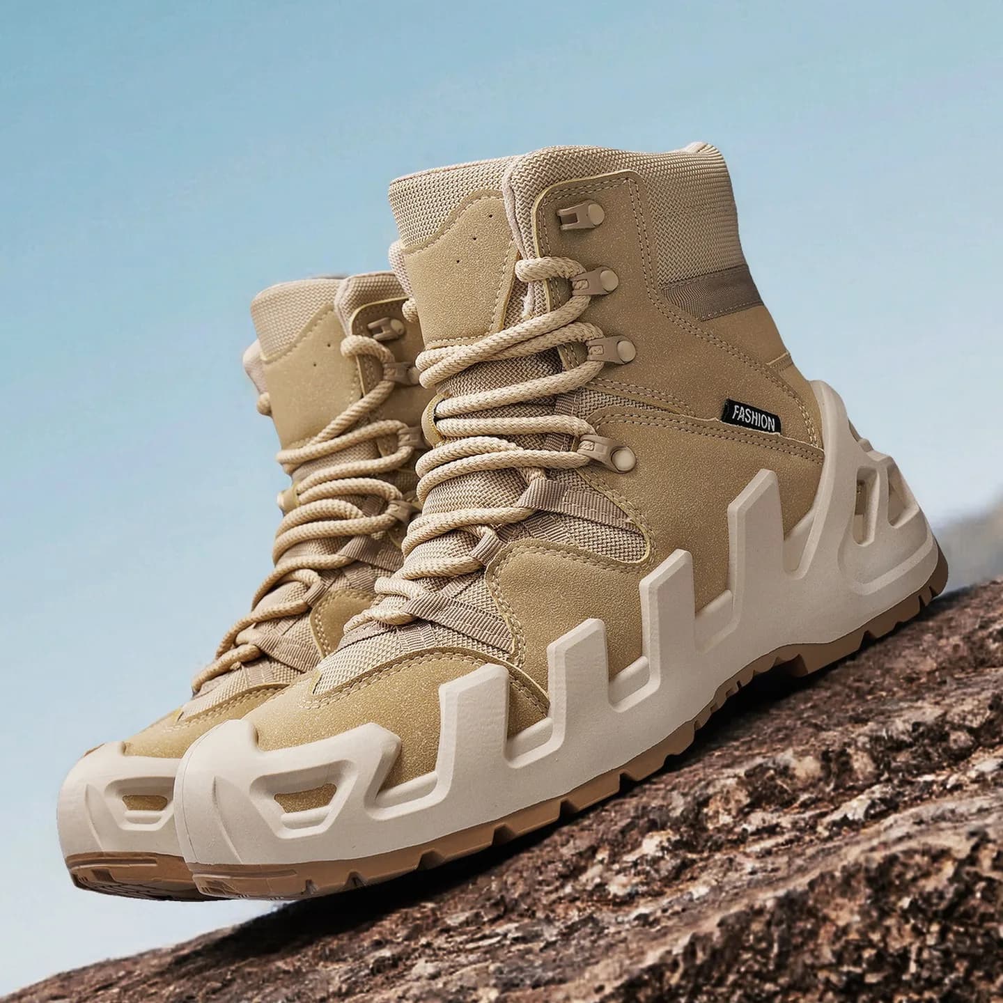 Nuovi Stivali da Uomo Primaverili e Autunnali con Suola Spessa, Antiscivolo e Resistenti all'Usura, Scarpe da Trekking Leggere e Casual