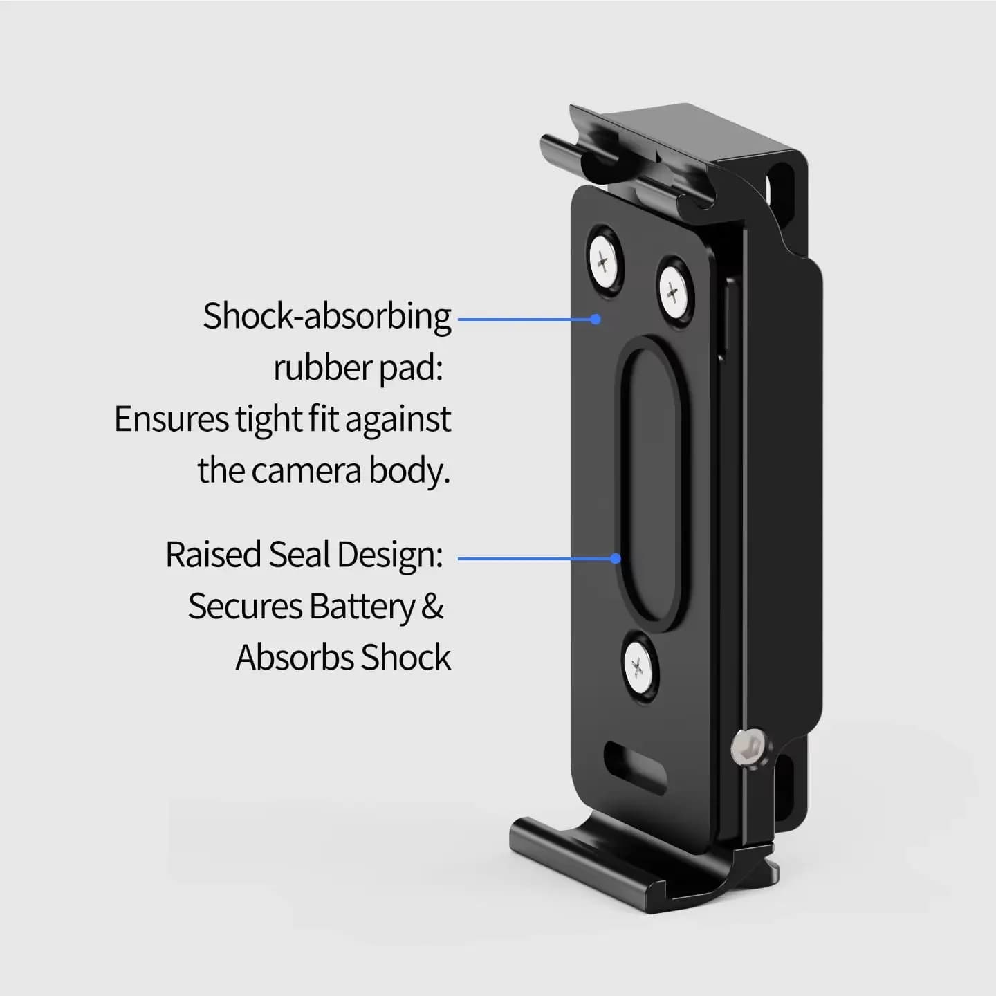 Per GoPro Hero 13 12 11 Action Camera Batteria magnetica impermeabile Porta Coperchio laterale Adattatore base orizzontale verticale a sgancio rapido