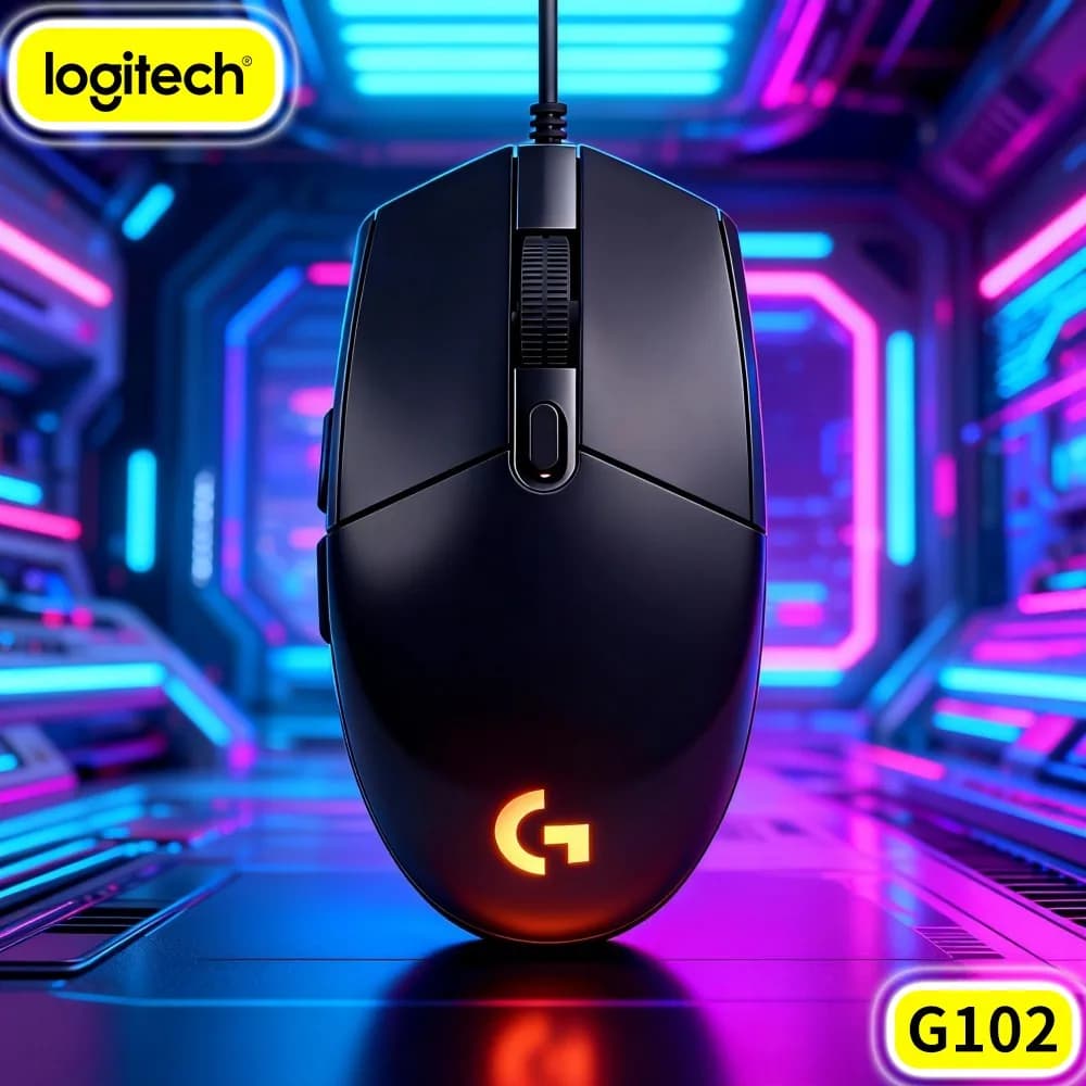 Logitech G102 Prodigy Gaming Mouse,Fully Remappable Keys Adapt The Mouse To Unique Gaming And Office Workflows
