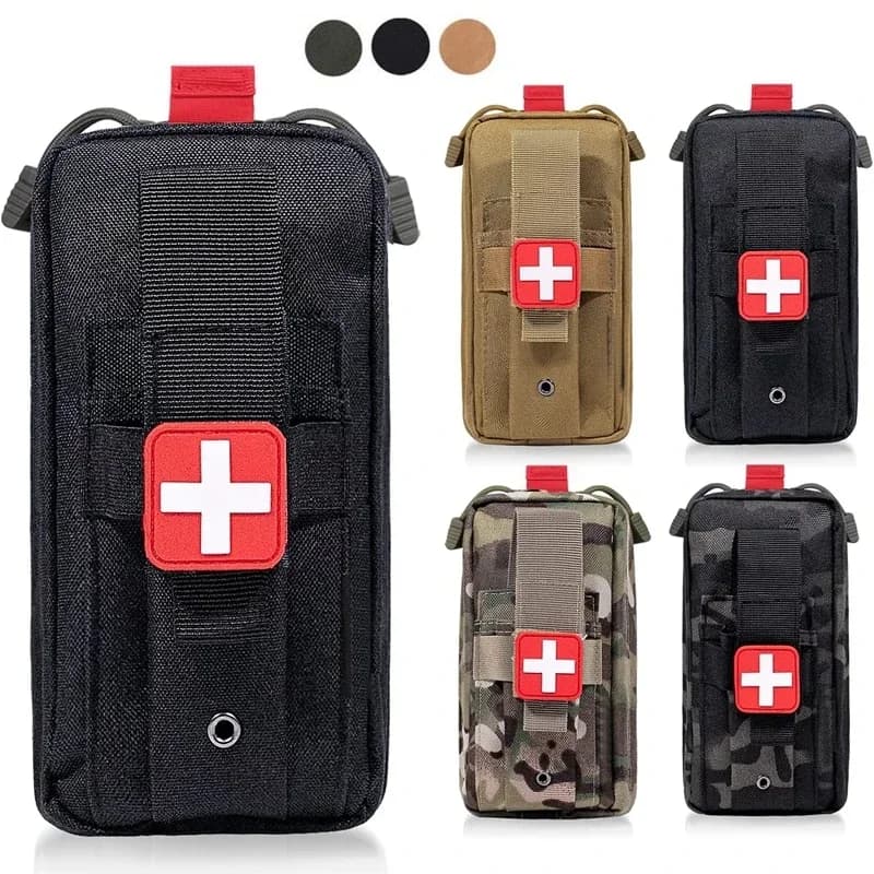 Molle Medical Pouch Tourniquet Holder Tactical First Aid Pouch Trauma Kit Pouch Emergency EMT Med Kit for Camping Hiking