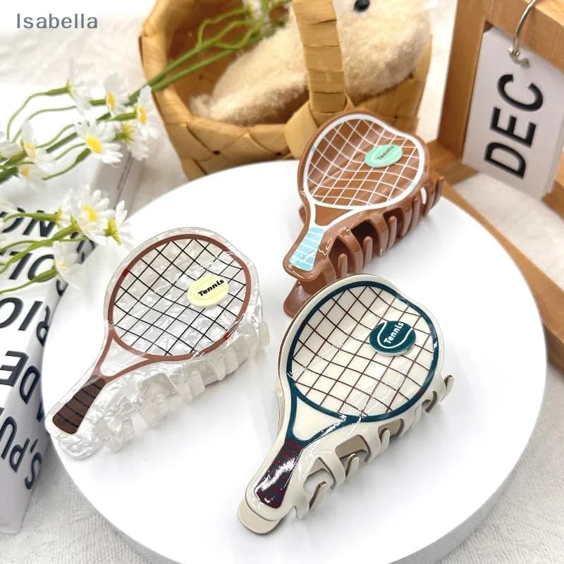 ★ ★ ★ Fork for hair with design for tennis racket, hair clip often, hair clip for woman