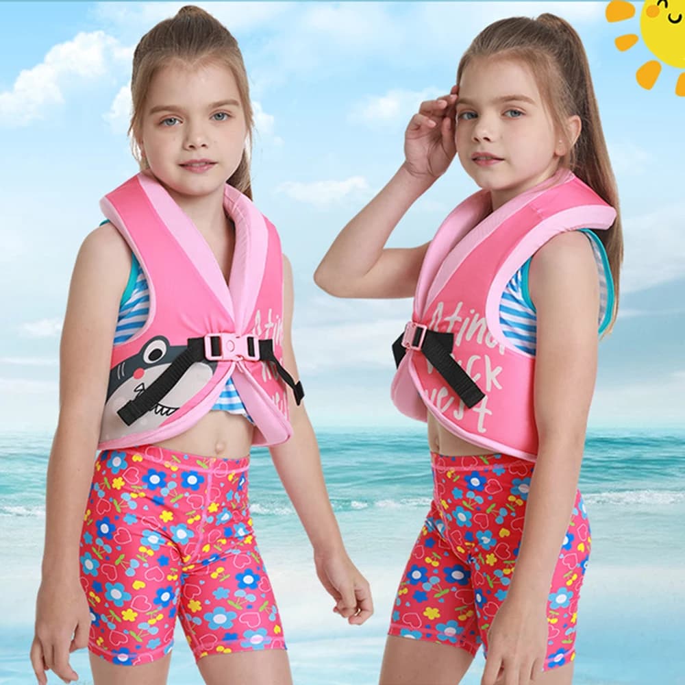 Nuovo gilet di galleggiamento per nuoto per bambini Giubbotto di salvataggio in neoprene per bambini Abbigliamento galleggiante in schiuma per bambini Anello di nuoto Gilet di sicurezza