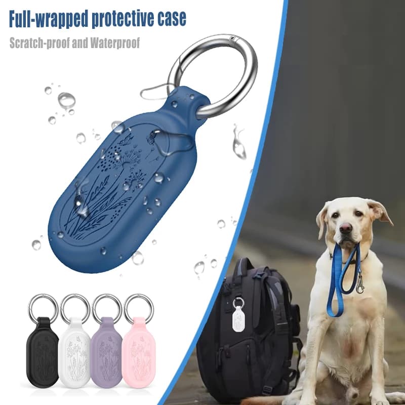 Custodia protettiva anti-smarrimento SmartTag2 Custodia protettiva a tutto tondo in morbido silicone ​ ​ antigraffio Anticaduta per chiavi Borse Bagagli per animali domestici