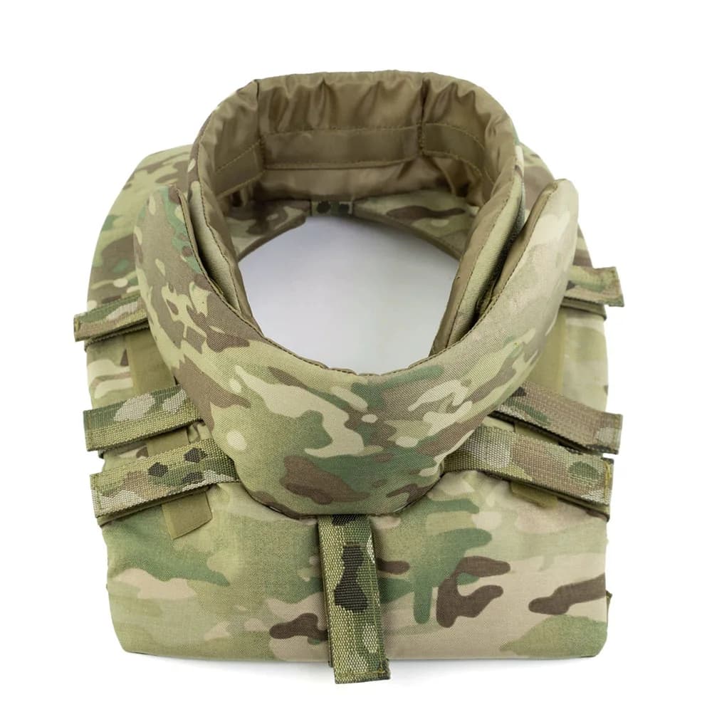 TCmaoyi Protezione dell'area grande Protezione tattica regolabile per il collo Protezione per il collo Kit di espansione per gilet tattico