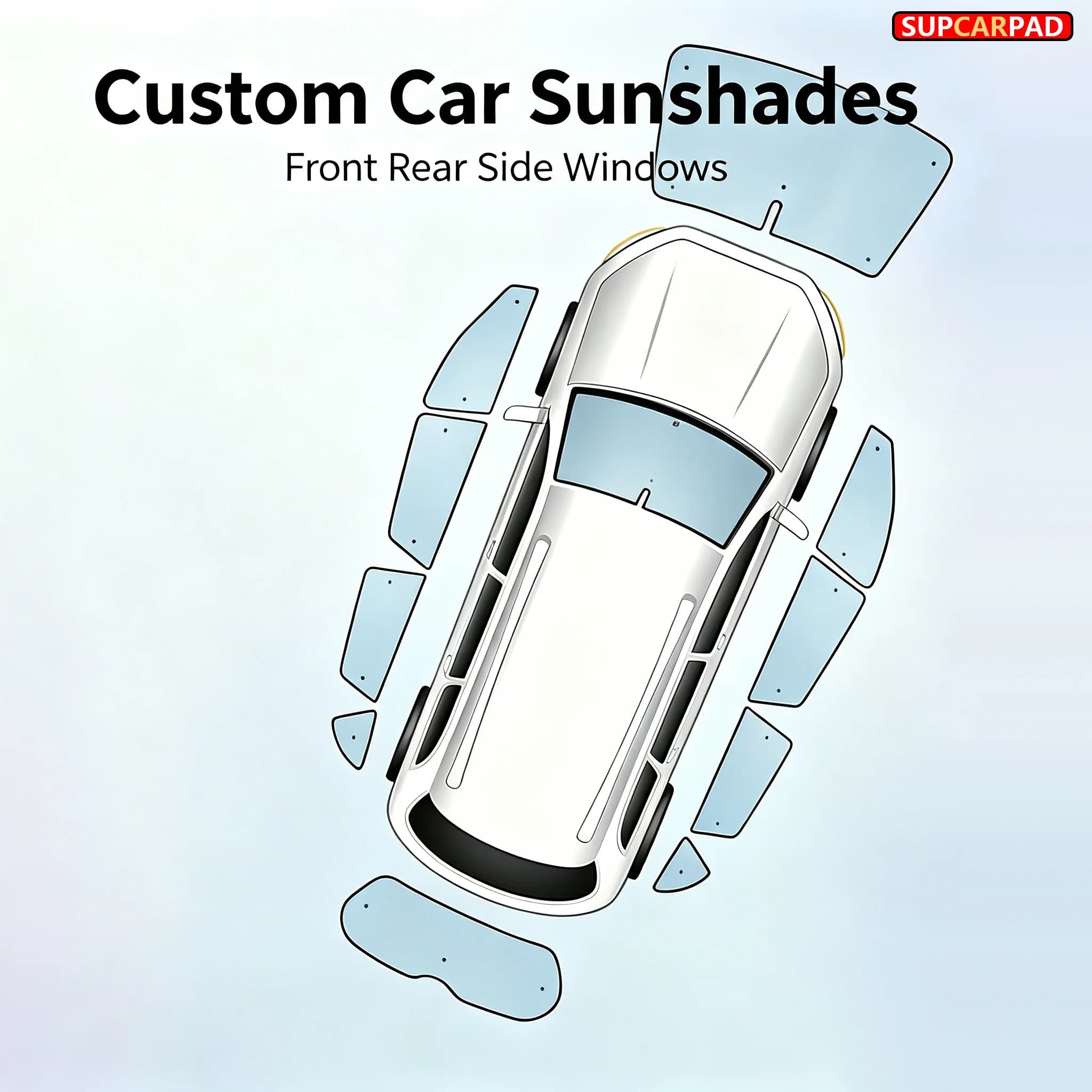 Custom Car Sunshades Privacy Curtain UV Protection For Chevrolet Trax 4 Dr Suv 2023-2025 Front Rear Side Windows