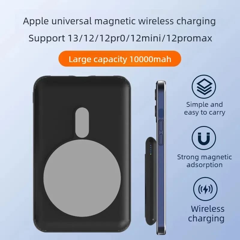 Power Bank Solare Portatile 5V 10000mAh per iPhone Samsung Huawei Xiaomi Oppo Vivo OnePlus e Dispositivi Android