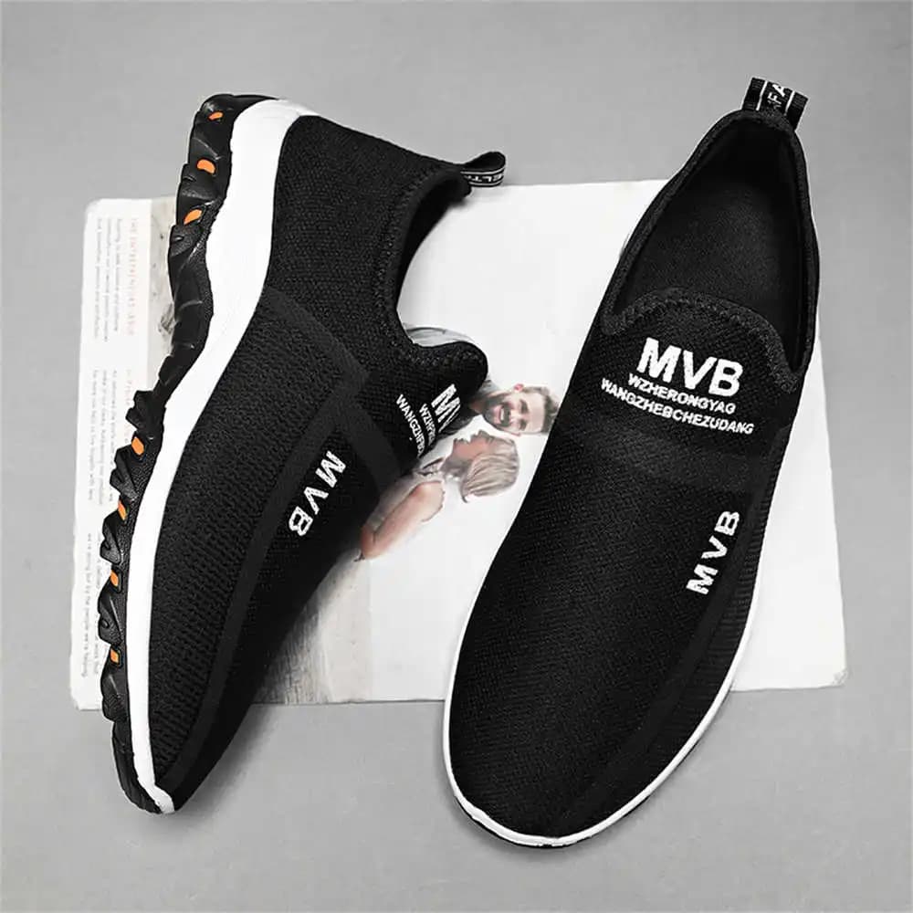 Round Feet Large Size Men's Brand Shoes Luxury Sneakers Fabric Original Volleyball Sports Casual Loofers Entertainment