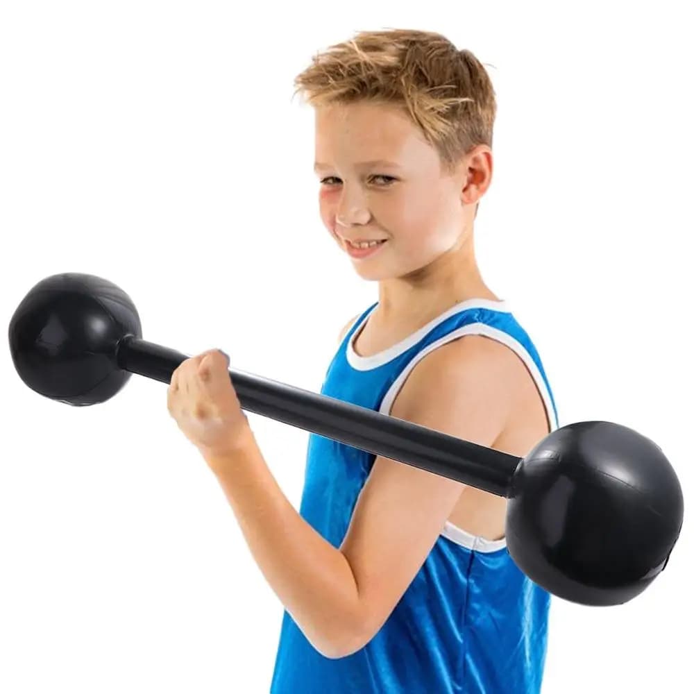 Accessori per Feste Interattive, Pallone Gonfiabile a Forma di Bilanciere, Manubrio Gonfiabile per Fitness