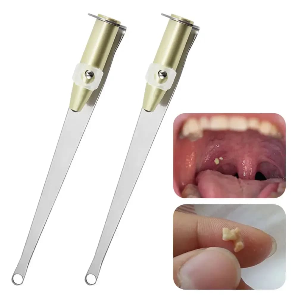 New stainless steel admil stone removal tool with LED light, mouth cleaning care, 1 piece, oral cleaning tool, refresh adult breath
